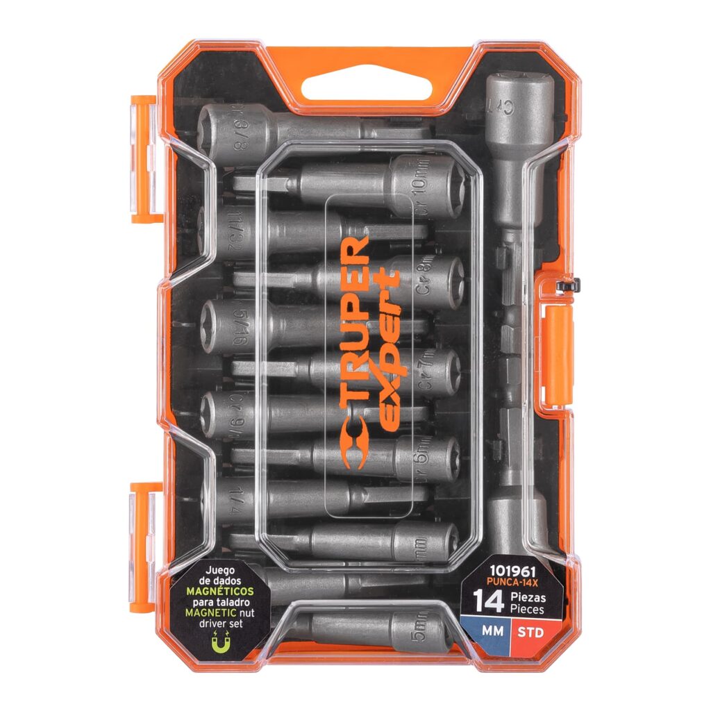 Juego de 14 dados magnéticos para taladro,Truper Expert PUNCA-14X ...