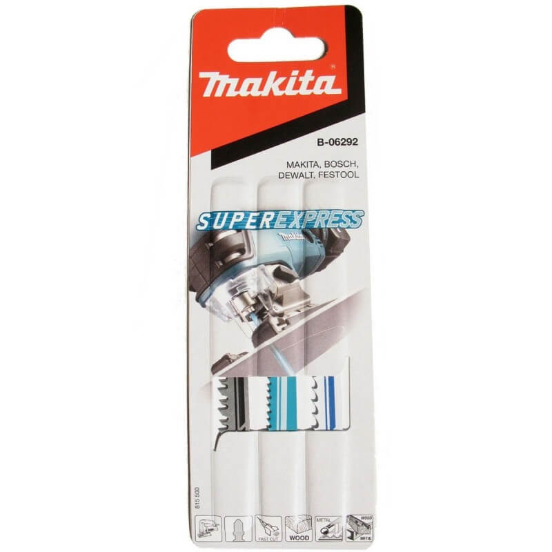 Lames De Scie Sauteuse Makita Pour Fibre-ciment - Lot De 3 Lames, Coupe Rapide Et Durable Dans Les Matériaux De Construction Durs