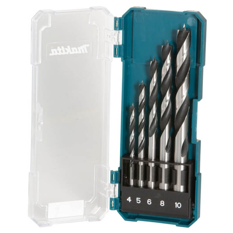 Set de brocas para madera 4-5-6-8-10mm 5u D-72861 Makita – Mundo ...